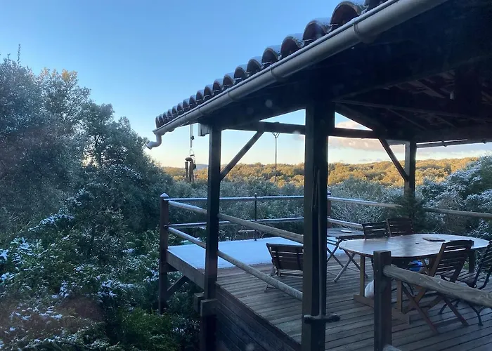 Villa Maison Bois 90m2 Garrigue Calme St Guilhem Gorges *