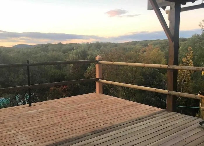 Maison Bois 90m2 Garrigue Calme St Guilhem Gorges